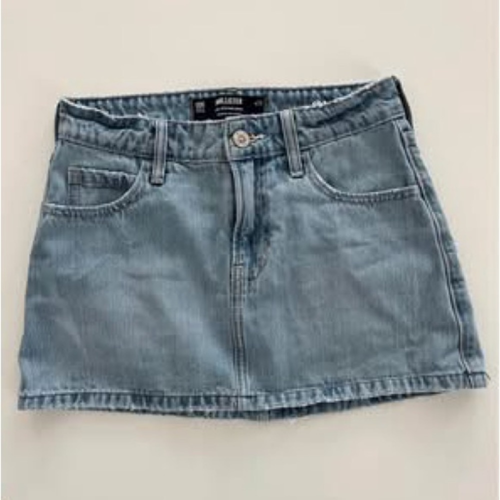 Hollister Light Blue Denim Mini Skirt size 000 (w23)